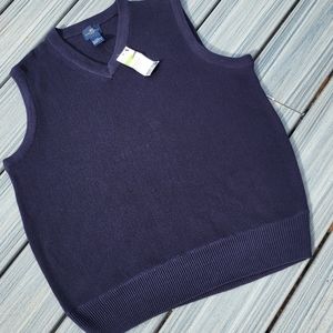 NWT M Navy Lightweight  sweater Vest